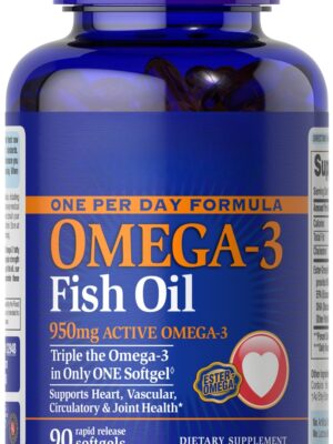 One Per Day Omega-3 Fish Oil 1400 mg (950 mg Active Omega-3)
