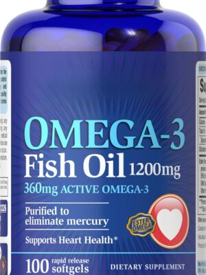 Omega-3 Fish Oil 1200 mg (360 mg Active Omega-3)